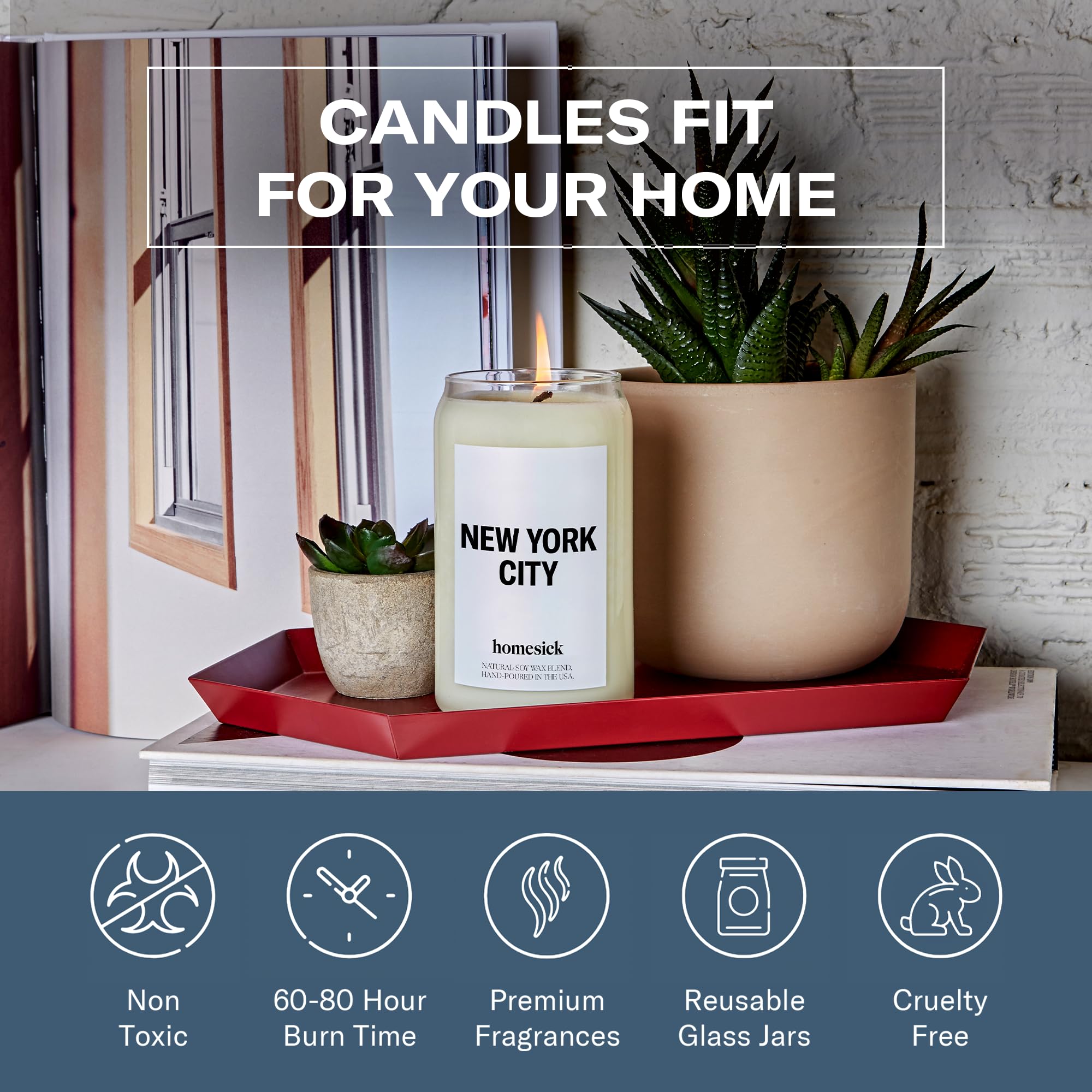 Amazon.com: Homesick Scented Candles for Home (New York City
